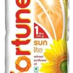 Fortunee Sunlite Refined Sunflower Oil, 1L