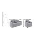 5 Seater Fabric Sofa Set for Living Room Furniture