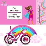 Super Girl 20T Cycle for Kids Girls with Balance Wheel & Back Carrier
